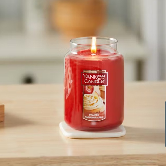 NWT Yankee Candle Sugared Cinnamon Apple 22oz - Picture 10 of 10